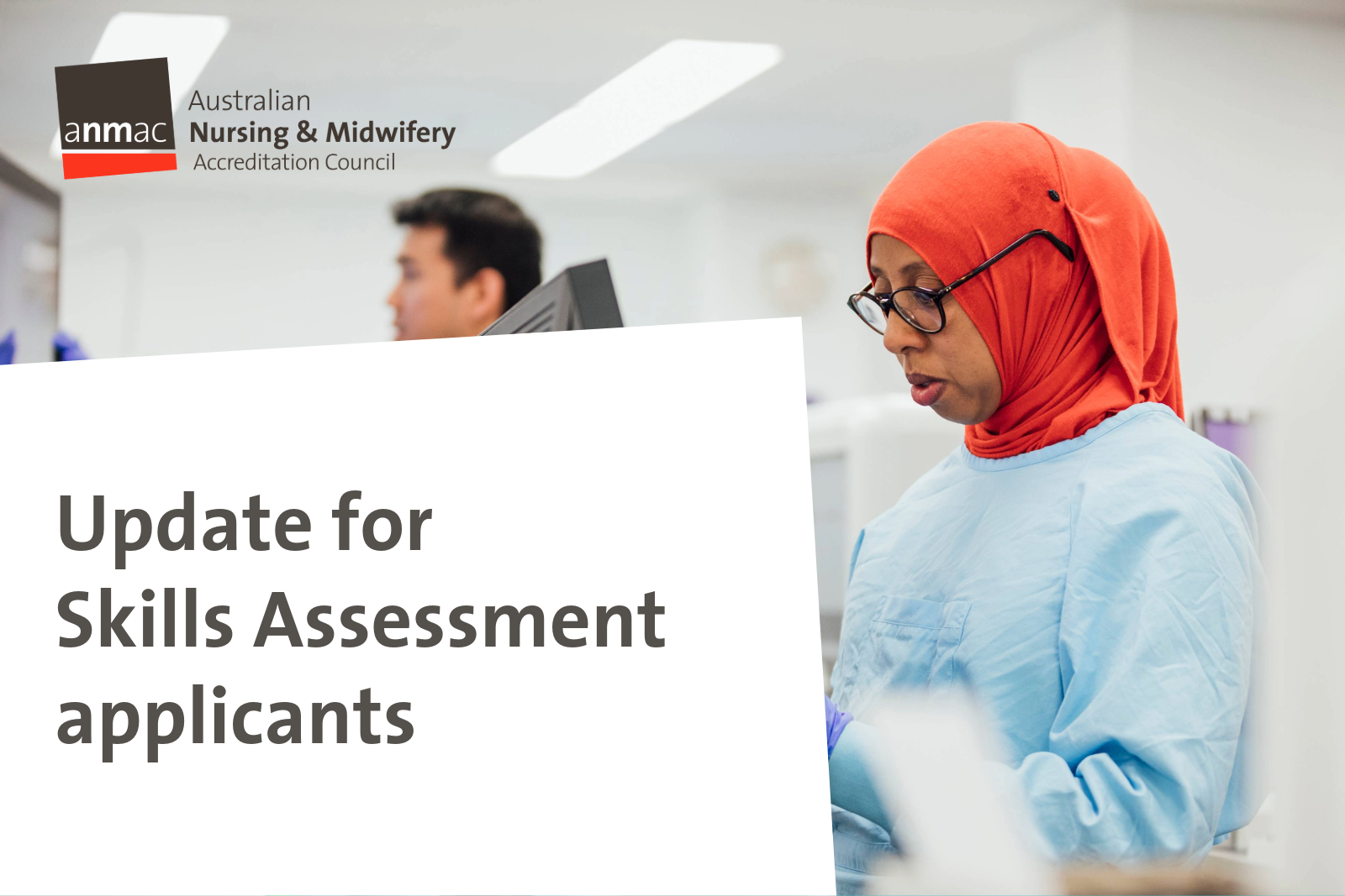 Image reading 'Update for Skills Assessment applicants'